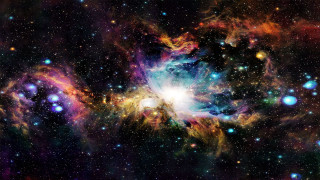 Colorful space stars bright star 2 - a colorful space free wallpaper
