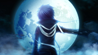 Person full moon sword chain - their neck free wallpaper