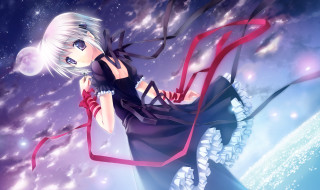 Anime girl flying gothic aurora - a red ribbon free wallpaper