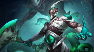 Man green outfit snake demon - a green snake free wallpaper