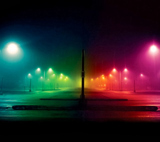 Street light night lights bright - neon color free wallpaper for tablet