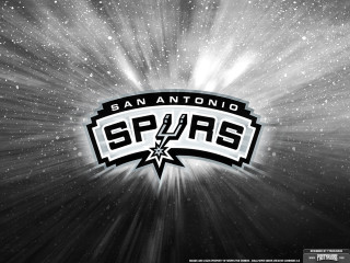 Spurs logo black white stars - the center free wallpaper