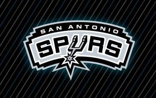 Spurs logo black background blue - process art free wallpaper