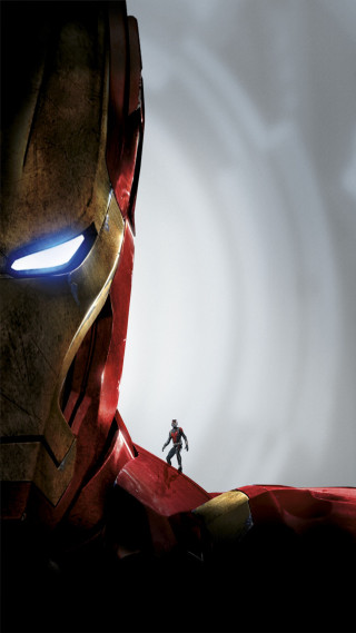 Man giant iron man mask - assemblage free wallpaper for mobile