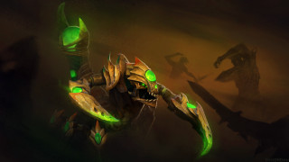 Green creature glowing eyes large - a green creature free wallpaper