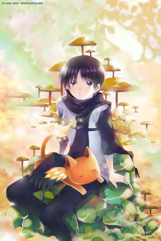 Person sitting rock cat lap - a rock free wallpaper for mobile