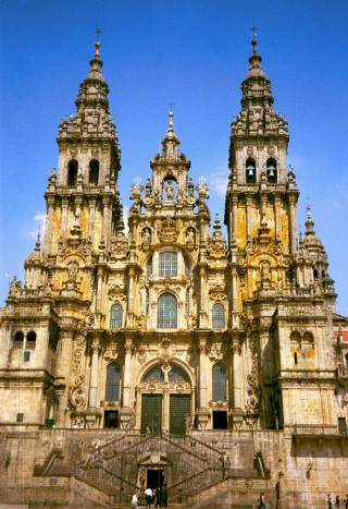 Large building clock tower staircase - free architecture wallpaper for mobile