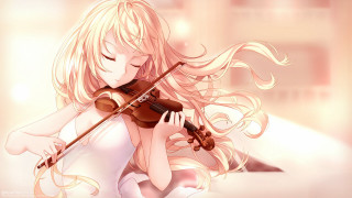 Woman long hair violin window - long hair playing free wallpaper