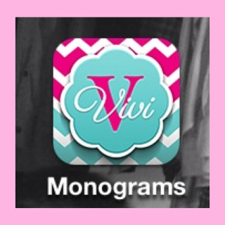 Pink blue monogram sticker window - a window free wallpaper for tablet