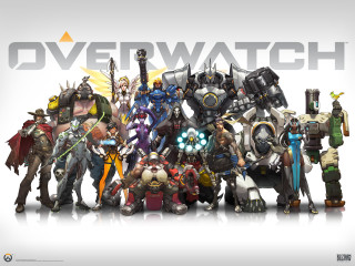 Overwatch characters white background image - the middle of the image free wallpaper