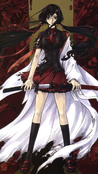 Woman red dress sword blood - gothic free wallpaper for mobile