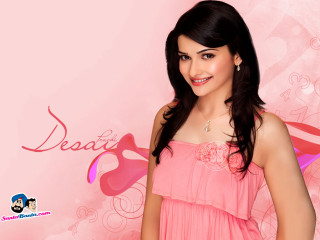 Woman pink dress pink background - a pink heart free wallpaper