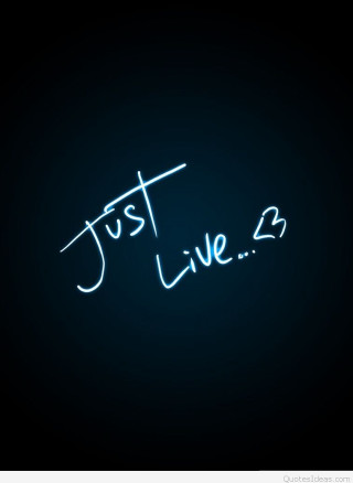 Neon sign just live 2 - a neon sign free wallpaper for mobile