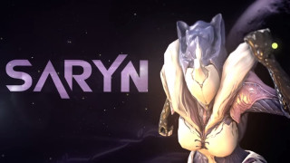 Saryn stylized creature space background - warframe armor free wallpaper for desktop