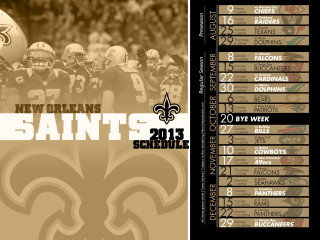 New orleans saints 2012 schedule - realism free wallpaper