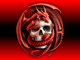 Skull dragon skull dragon skull - a skull free wallpaper
