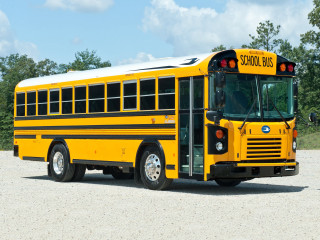 Yellow school bus parking lot 2 - heidelberg school free wallpaper