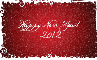 Red white new year card - free new year wallpaper for desktop