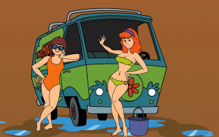 Women bathing suits van flower - a bucket free wallpaper