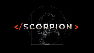 Black background red white scorpion - dustin nguyen free wallpaper