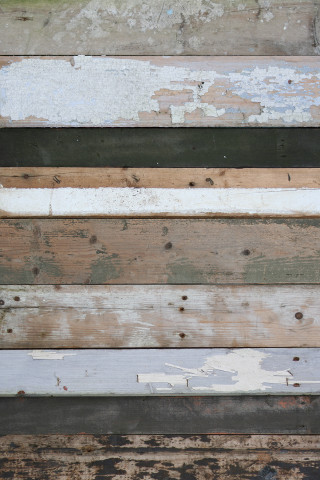 Close up wooden bench peeling - paint free wallpaper for mobile