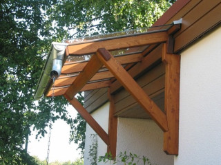 Wooden pergola metal lantern house - roof free wallpaper