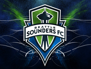 Seattle sounders logo dark background 2 - banner free wallpaper