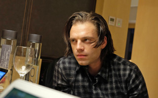 Man sitting table laptop wine - a man sitting free wallpaper