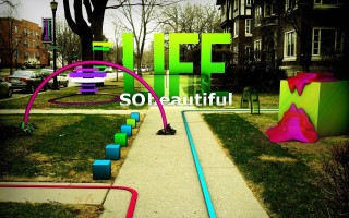 Life beautiful sign colorful sculpture - life free wallpaper for desktop