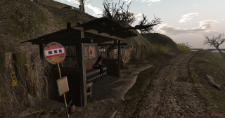 Small hut dirt road hill - lostfish free wallpaper