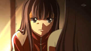 Woman longhair redshirt serious ufotable - ufotable free wallpaper