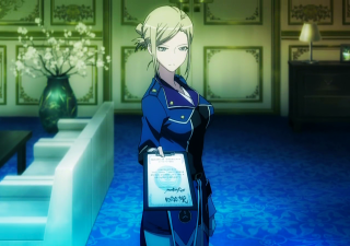 Woman blue dress room blue - a vase free wallpaper