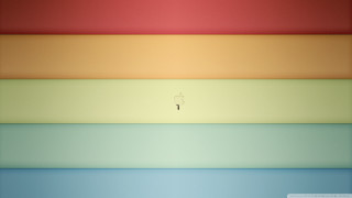 Colored walls single lightbulb middle - smooth gradient free wallpaper