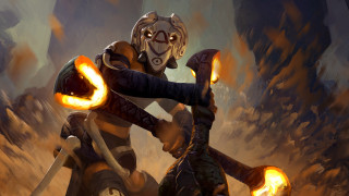 Motorcycle rider glowing light demon - his back free wallpaper for desktop