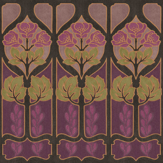 Tree flower leaf purple border - a brown border free wallpaper
