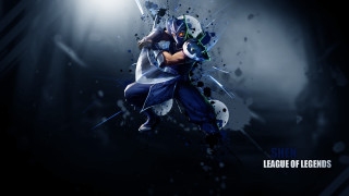 Man blue white sword black - a white light free wallpaper