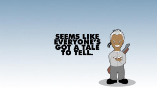 Cartoon character cellphone caption tale - a cartoon character holding free wallpaper