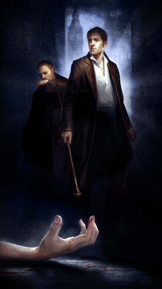 Man cane woman background hand - figurative free wallpaper for mobile