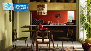 Kitchen table chairs clock window 2 - the wall above free wallpaper