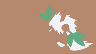 Cat green leaf brown background - a white cat free wallpaper