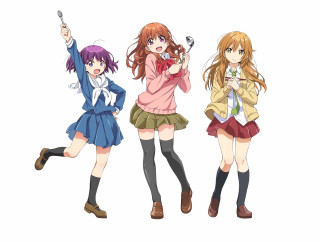 Anime girls long hair short 9 - the other holding free wallpaper