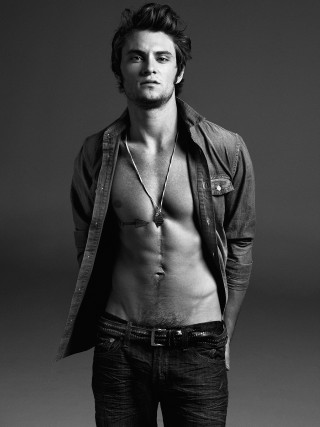 Man no shirt black white - derek chittock free wallpaper