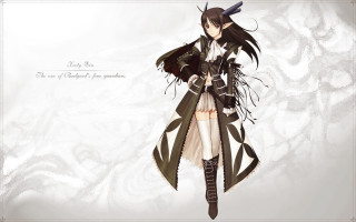 Woman coat boots sword white 2 - a pattern free wallpaper for desktop