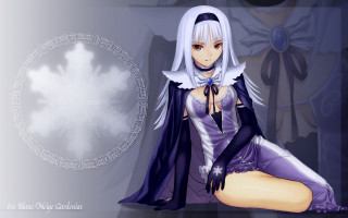 Woman purple outfit sitting floor 2 - a floor free wallpaper