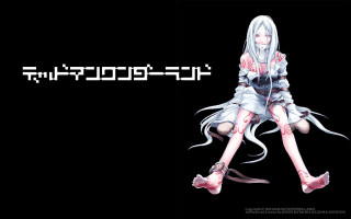 Girl longhair whitedress blackbackground icecold - ice free wallpaper