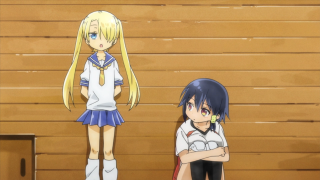 Anime girls wooden wall sign - a wooden wall free wallpaper