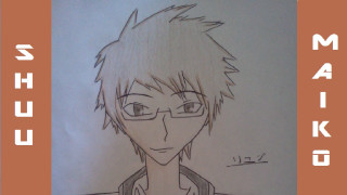 Man glasses name tag picture - anime art style free wallpaper for desktop