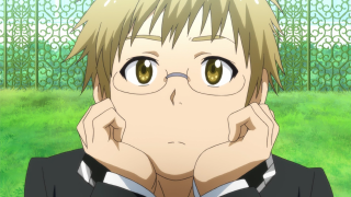 Person black white shirt green - a green field and trees free wallpaper