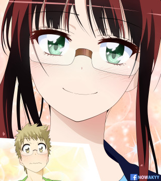 Girl green eyes boy brown - green free wallpaper for tablet