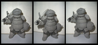 Paper turtle sword holding model - its hand free wallpaper